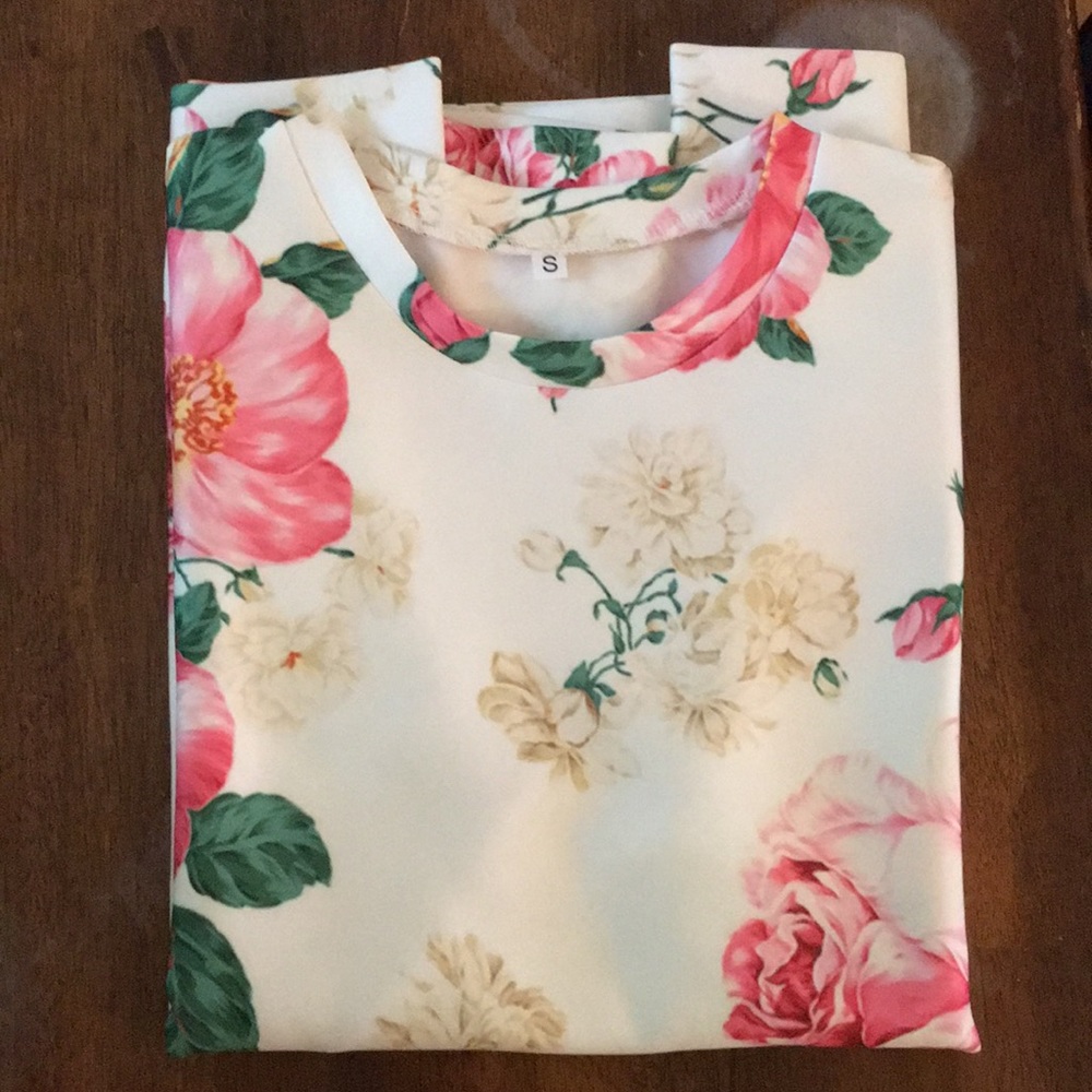 Floral sweater